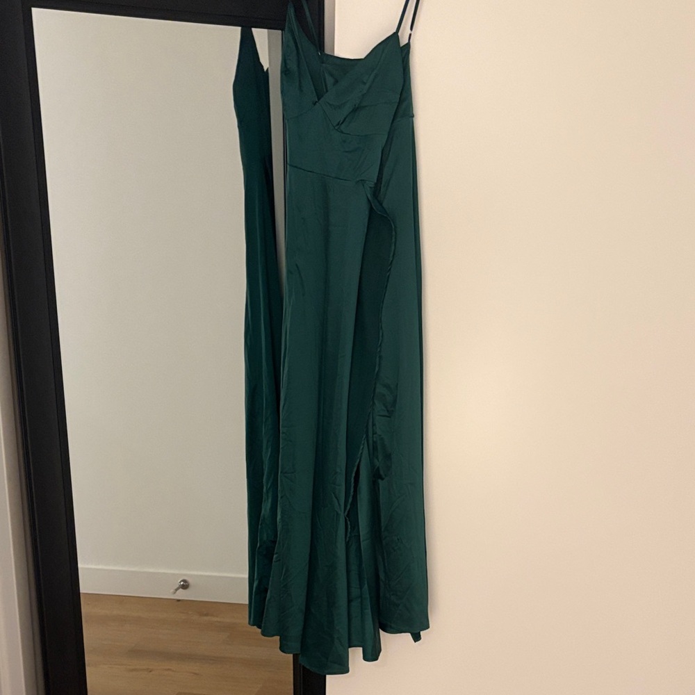 SHEIN Elegant Green Formal Dress